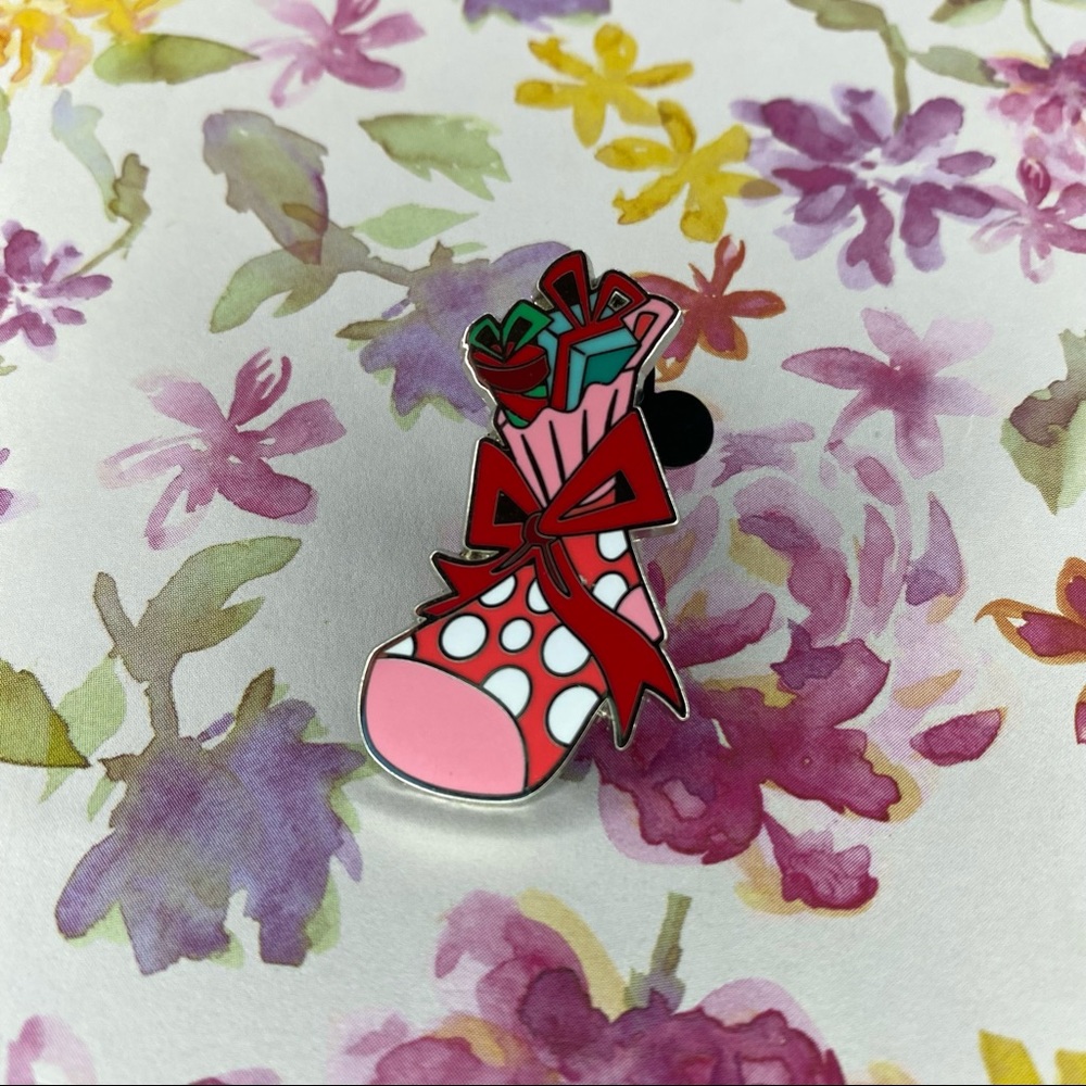 Minnie Mouse Christmas Stocking Disney Pin